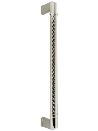 Tower Bridge Appliance Pull - 12 inch Center-to-Center in Polished Nickel.